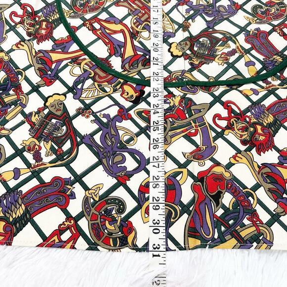 Ulster Weaver Cotton Apron Abstract Art Style Design - Picture 3 of 6